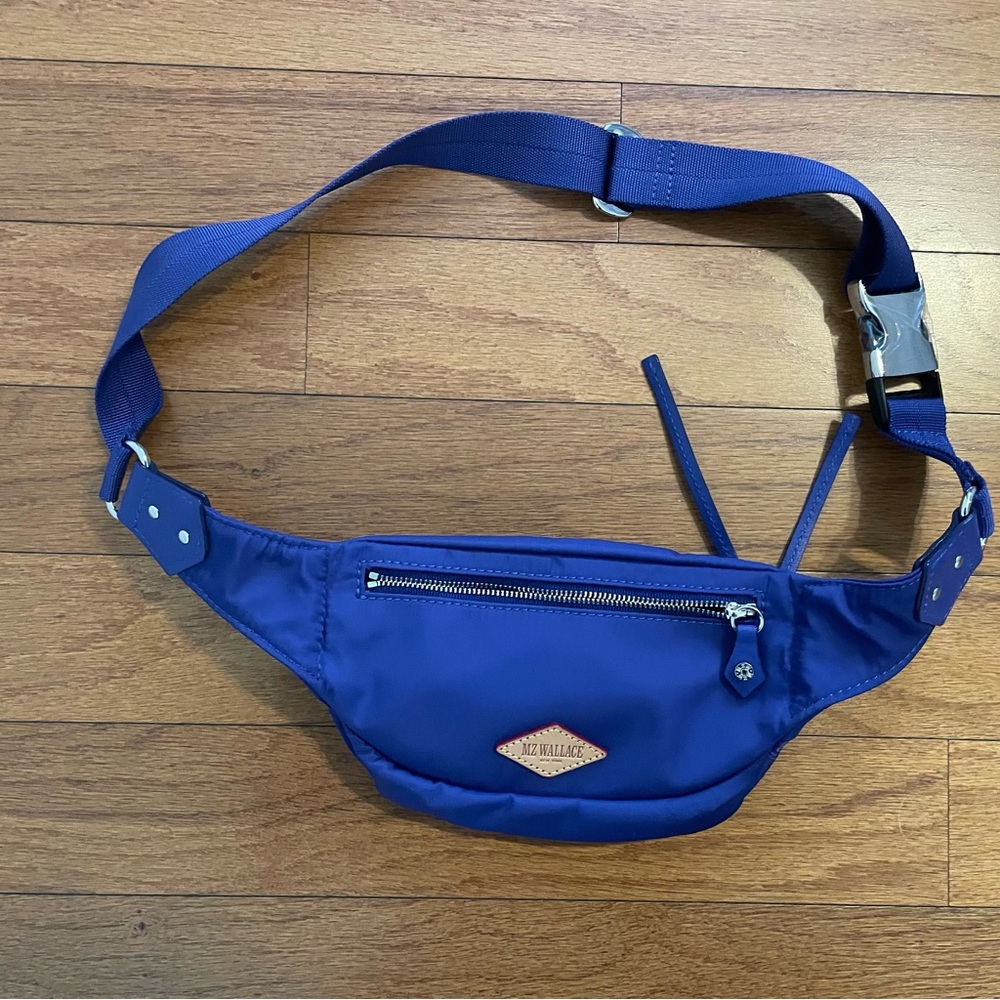 Beautiful blue MZ Wallace crossbody bag. Barely used.